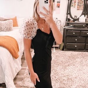 Pretty little thing black mini dress